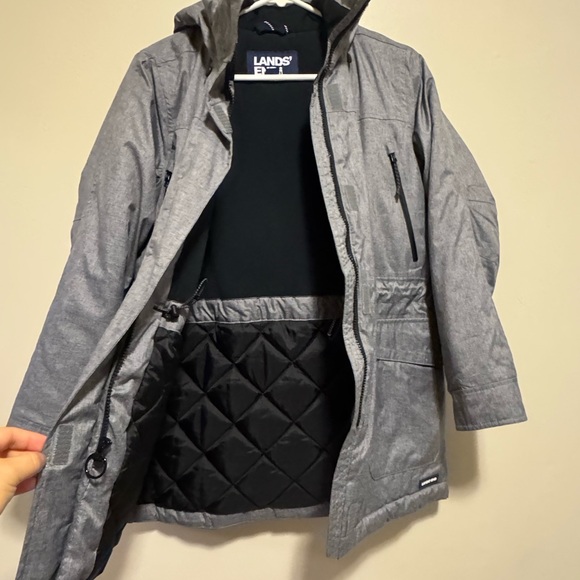 Lands' End Women's Gray winter Jacket - Picture 4 of 6